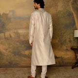 Beige Embroidered Kurta Set - Jayanti Reddy