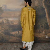 Mustard Embroidered Kurta Set - Jayanti Reddy