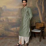 Mint Green Embroidered Kurta Set - Jayanti Reddy