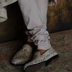 Beige Embroidered Shoes - Jayanti Reddy