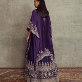Purple Embroidered Lehenga Set - Jayanti Reddy