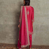 Rani Pink Embroidered Tunic Set - Jayanti Reddy