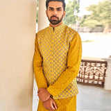 Embroidered Waistcoat Set - Jayanti Reddy