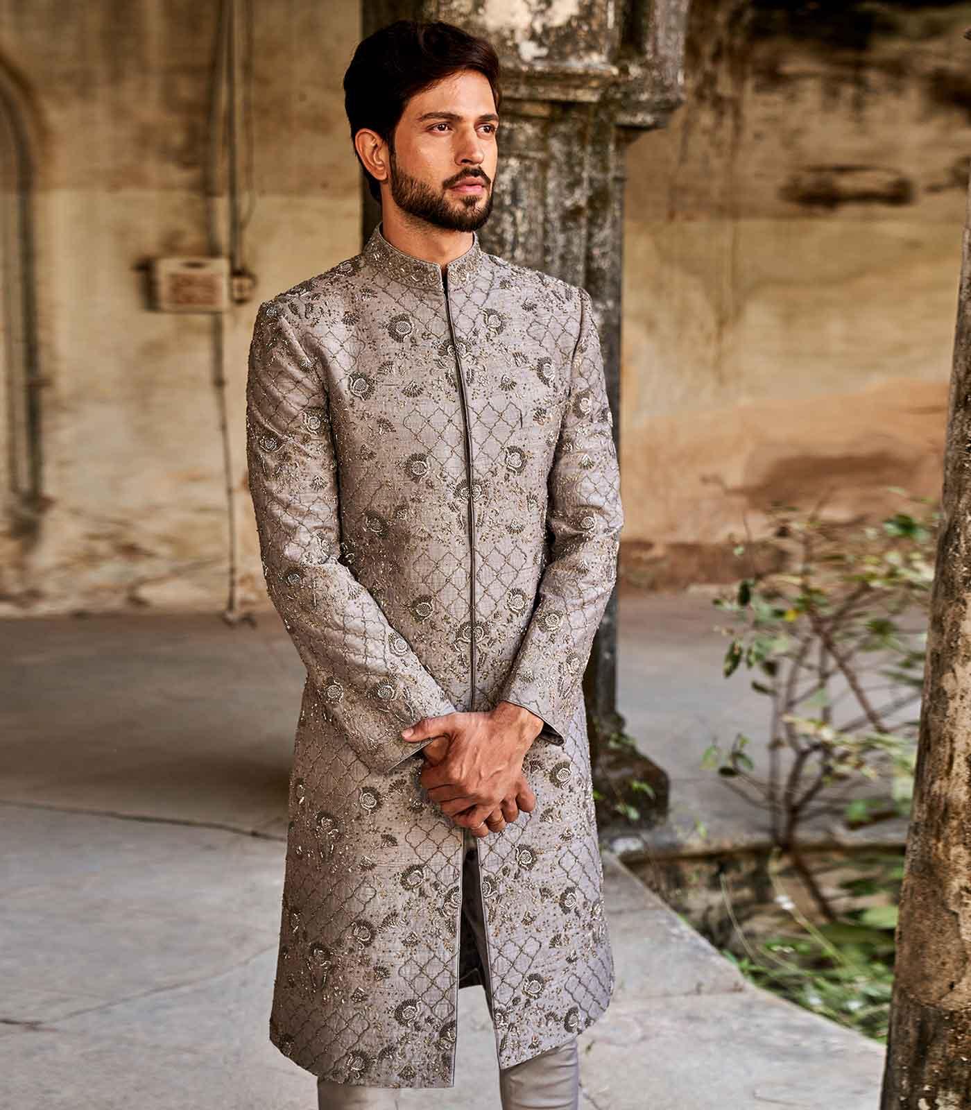 Embroidered Sherwani Set - Jayanti Reddy