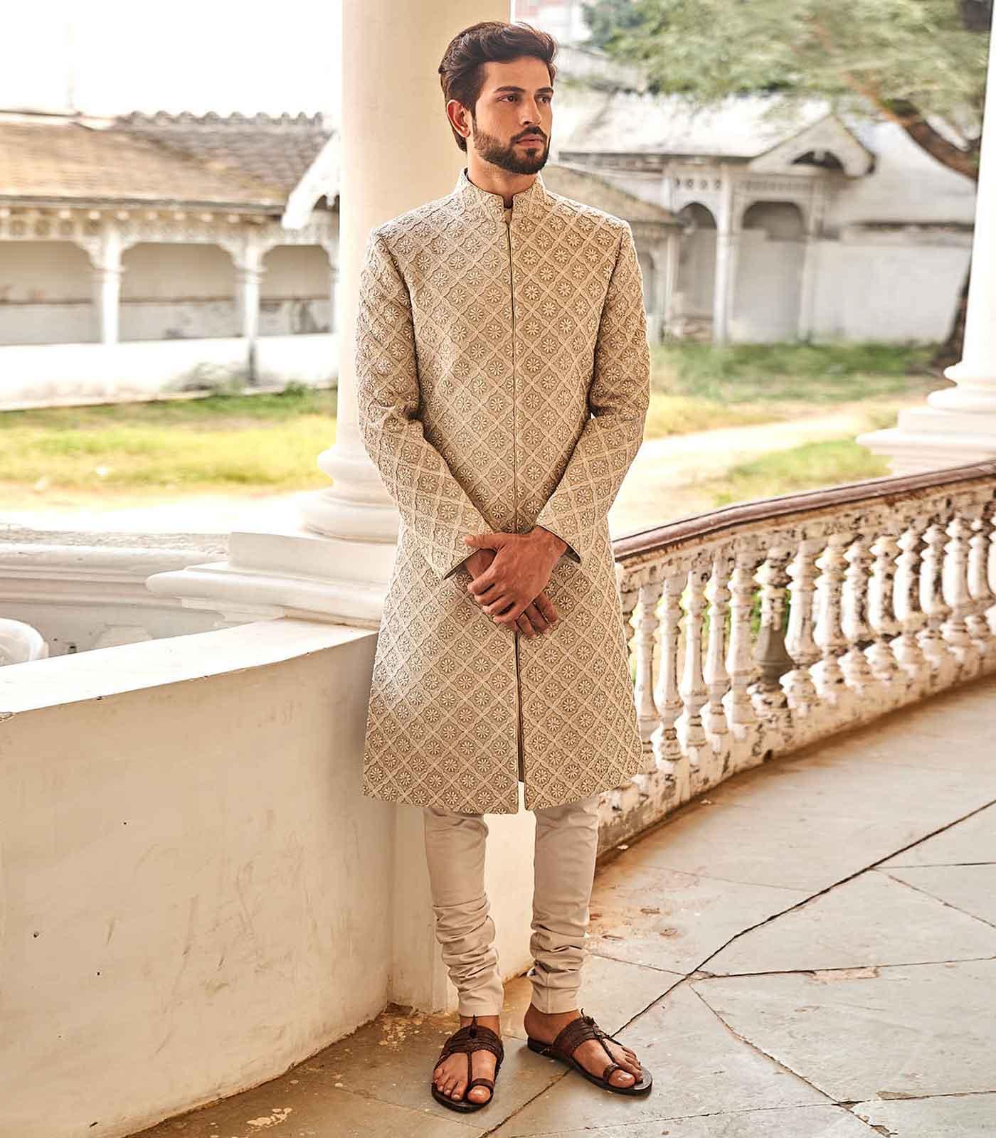 Embroidered Sherwani Set - Jayanti Reddy