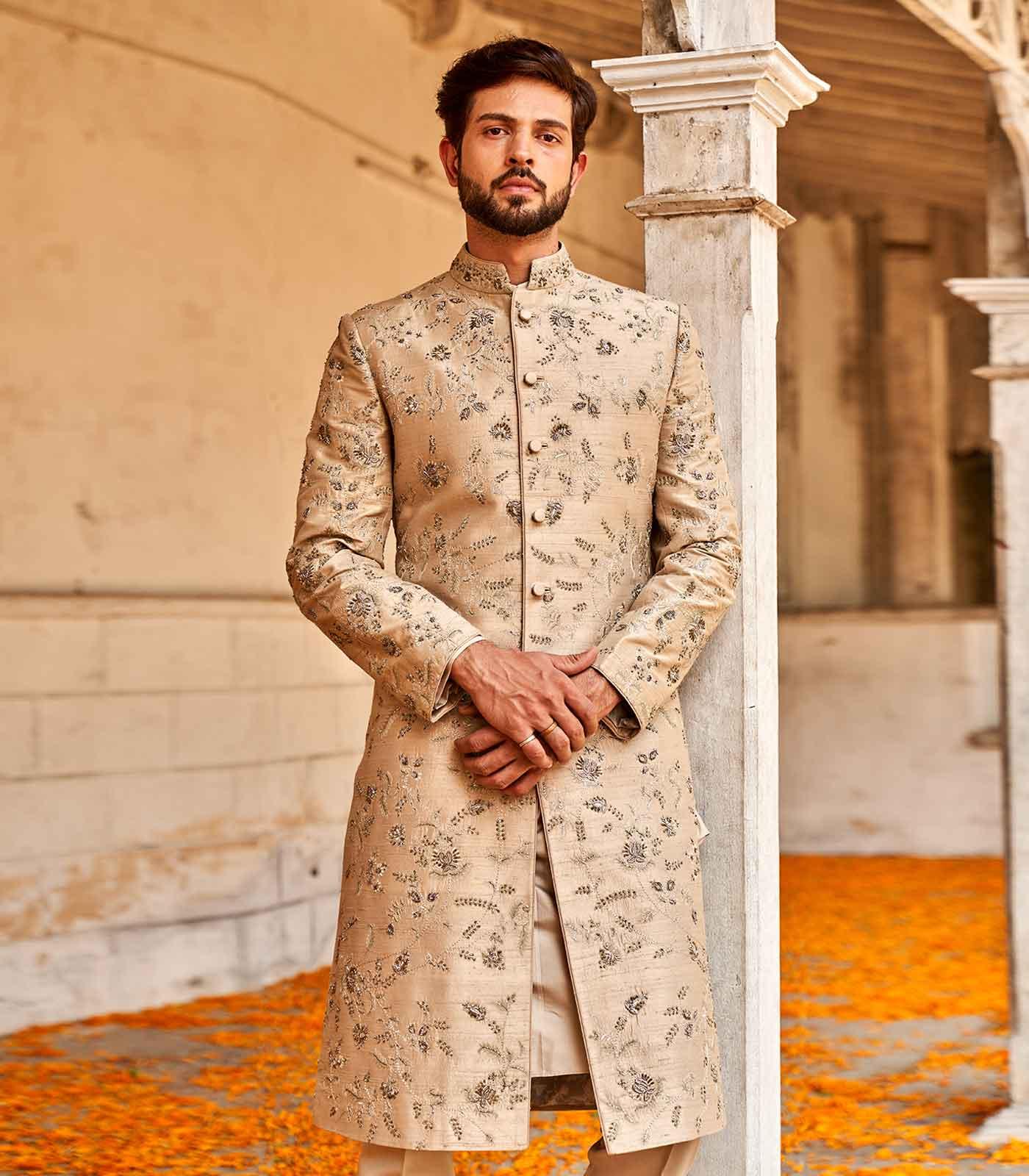 Embroidered Sherwani Set - Jayanti Reddy