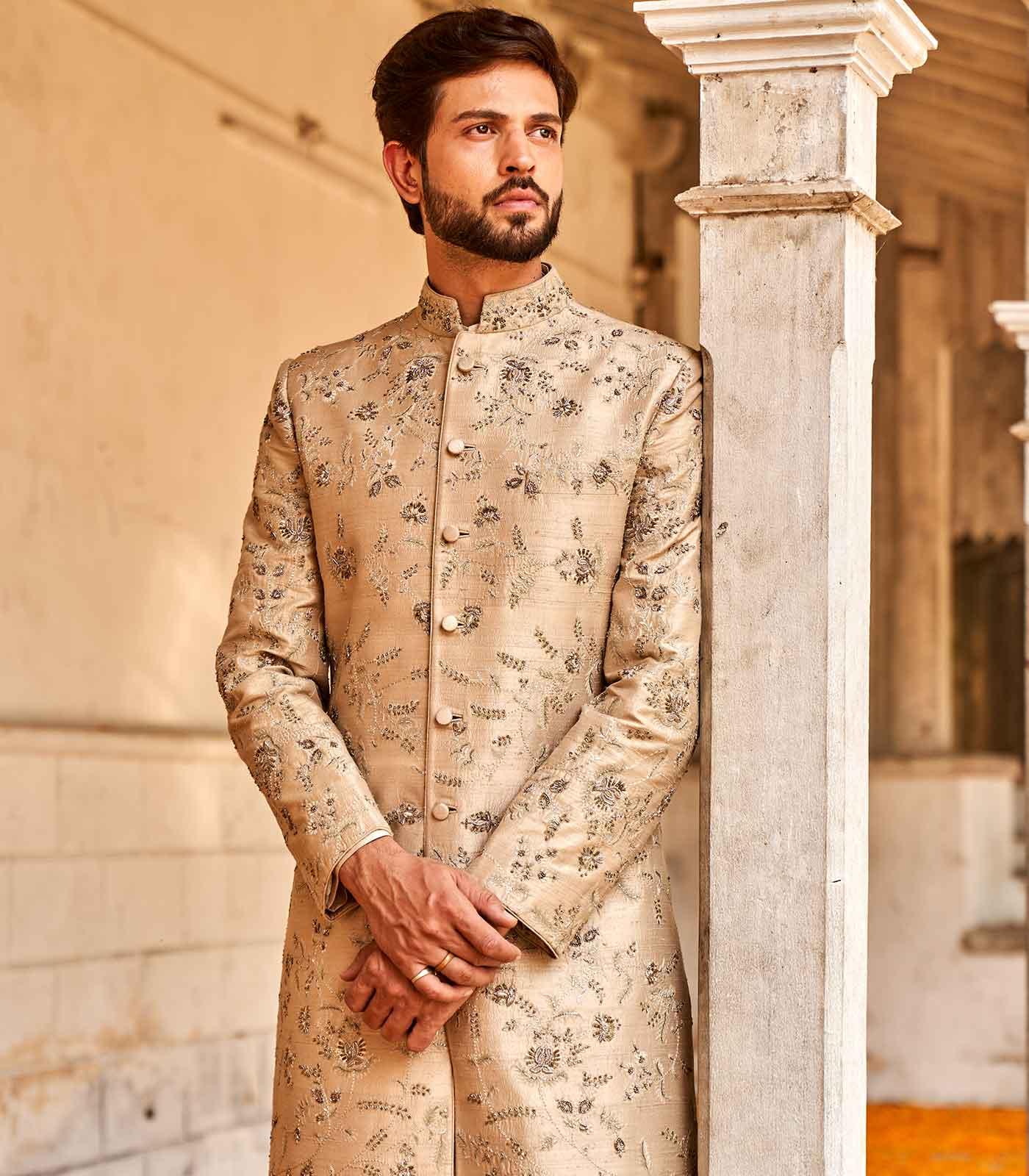 Embroidered Sherwani Set - Jayanti Reddy